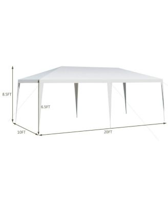 Outdoor Gazebo, Canopy with Sturdy Steel Frame, Easy Assembly Large Shelter for Sunshading, Lightweight and Easy Carriage Rain Shelter, Ideal for Patio, Party, and Commercial Use