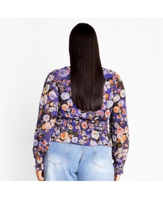 Plus Size Bridgette Print Top