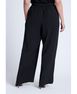 Women's Plus Size Wide Leg Trouser