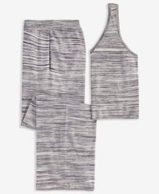 Women's Space-Dye 2-Pc. Tank Pajama Set, Macy's Exclusive