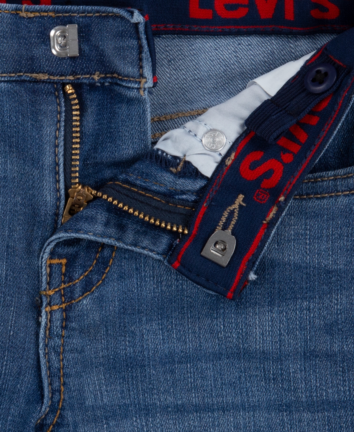 Levi's Toddler Boys Slim Fit Stretch Denim Performance Shorts In Blue