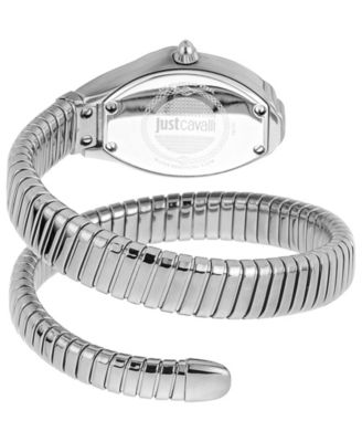 Women's Silver Stainless Steel Bracelet Watch, 35mm