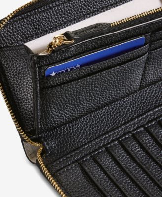 Angii Solid Zip-Around Wallet, Macy's Exclusive