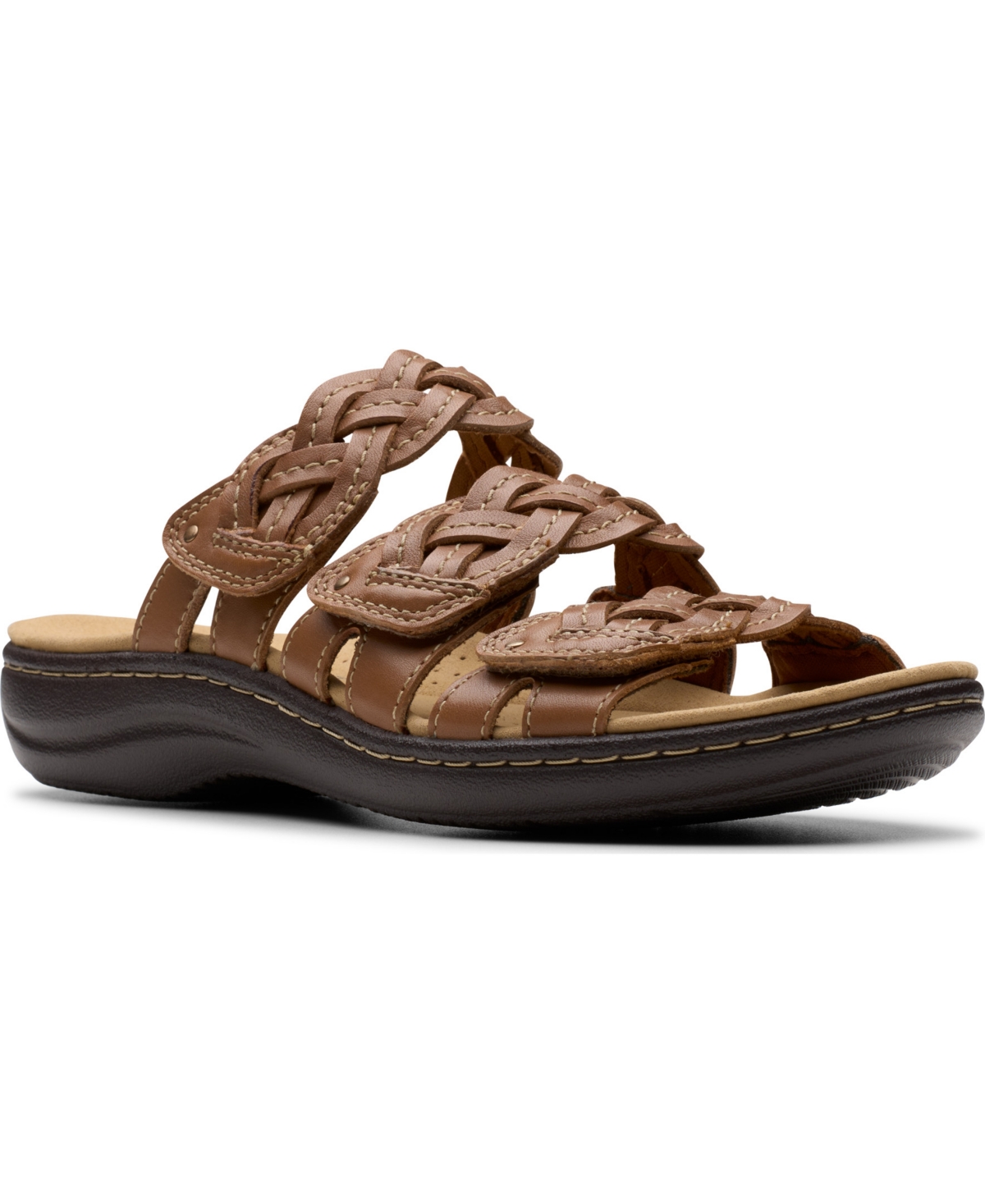 Collection Women's Laurieann Rio Slip-On Flat Sandals - Red Leather