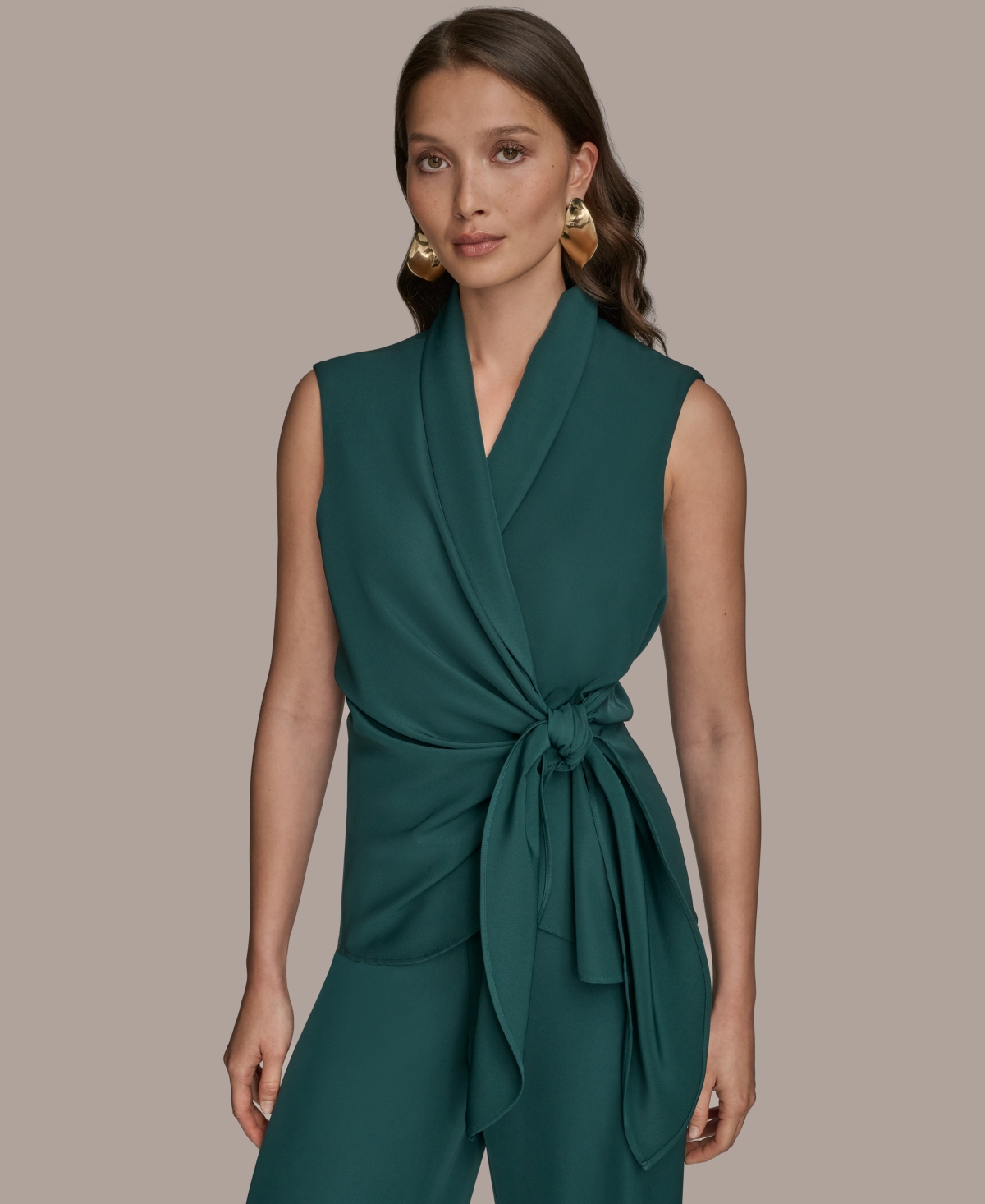 Women's Tie-Waist Wrap Vest - Hudson