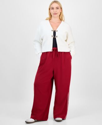 Trendy Plus Size Hardware Cardigan, Macy's Exclusive