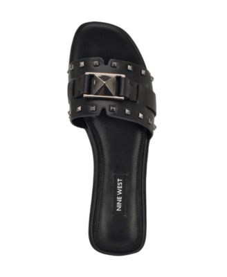 Women's Griyen Studded Flat Slide Sandals