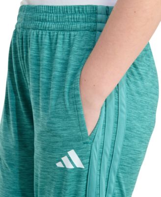 Big Girls Elastic-Waistband 3-Stripe M&eacute;lange Jogger Pants