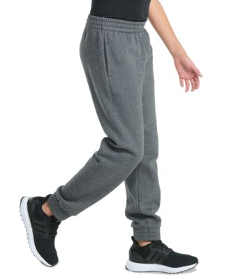 Big Boys Elastic-Waistband Essential Big Logo Fleece Heather Jogger Pants
