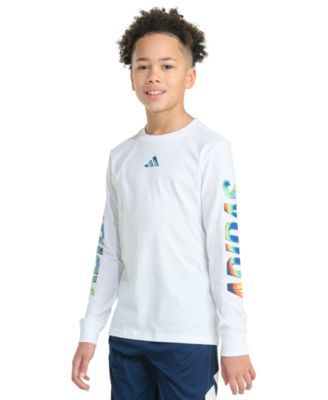 Big Boys Long-Sleeve Spectrum of Light Logo Graphic Cotton T-Shirt	 	
