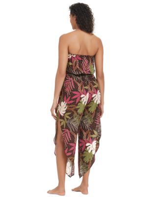 Women's Safari Heat Tube Jumpsuit Cover-Up, Exclusively at Macy's