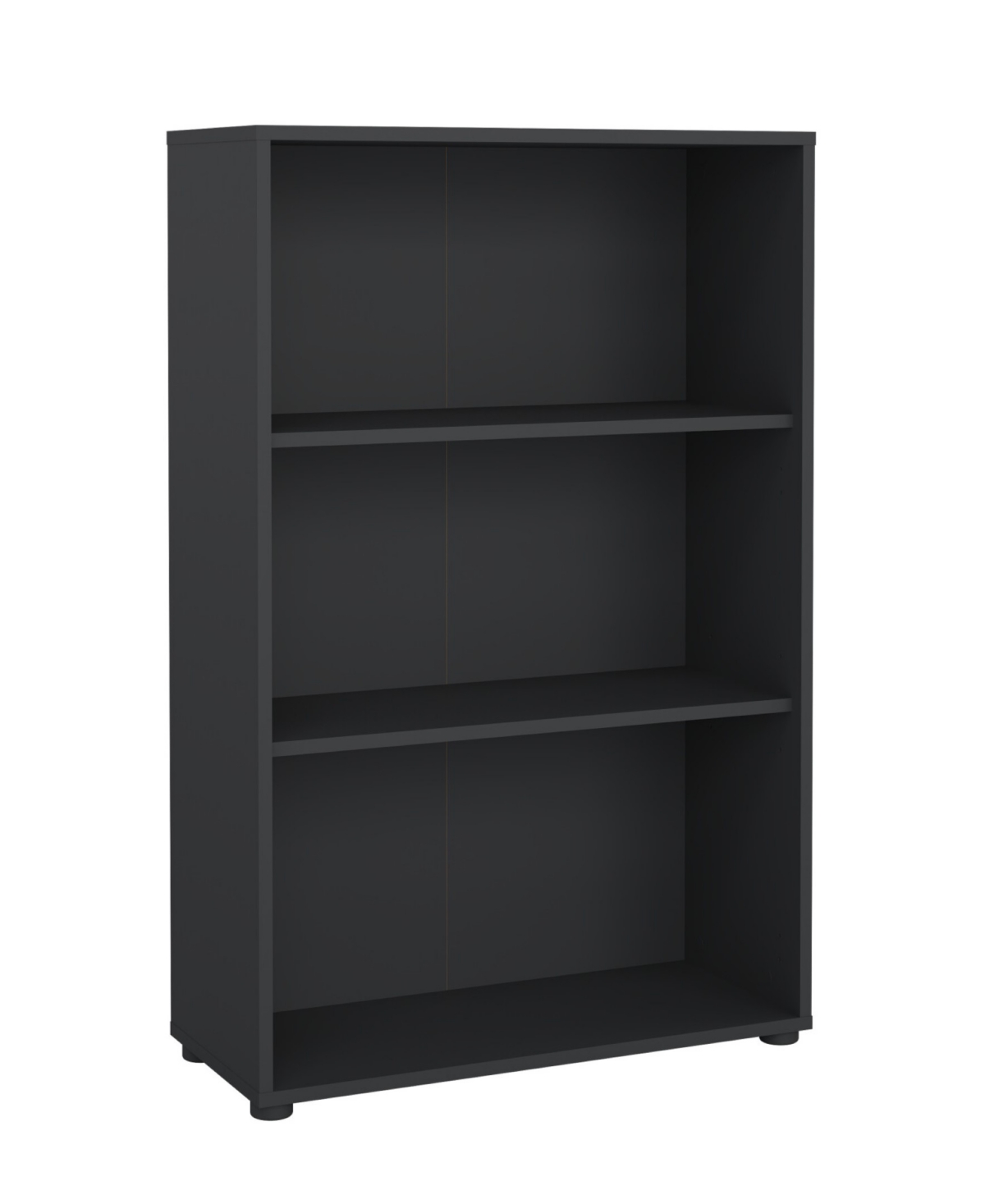 Tvilum 48.66" Wood 3 Shelf Adjustable Bookcase In Gray