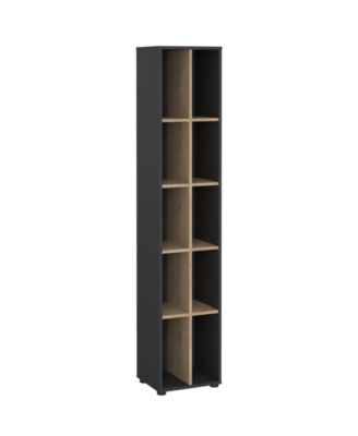 80.59" High 10 Shelf Narrow Bookcase