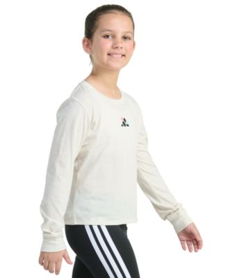 Girls 8-16 Regular-Fit Heather Logo Graphic T-Shirt