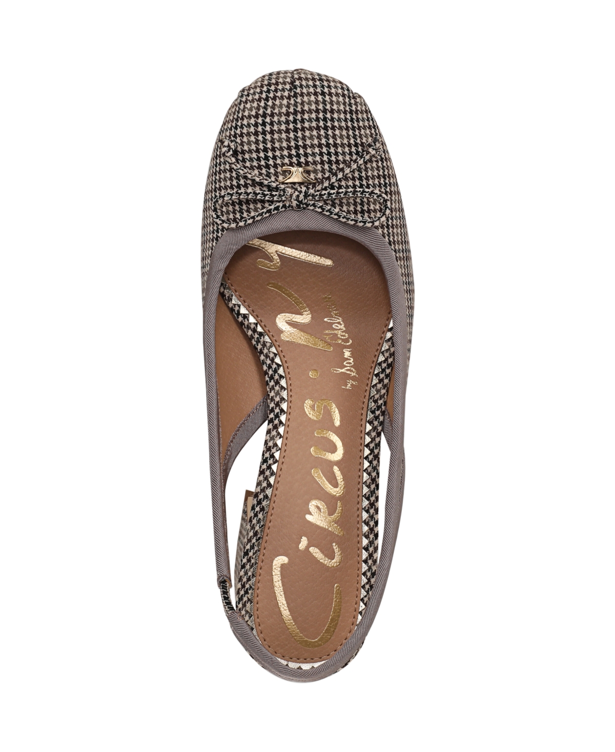 Circus Ny By Sam Edelman Diane Slingback Block-heel Ballet Pumps In Gray