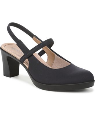 LifeStride - Women's Evoke Block Heel Slingback Pumps