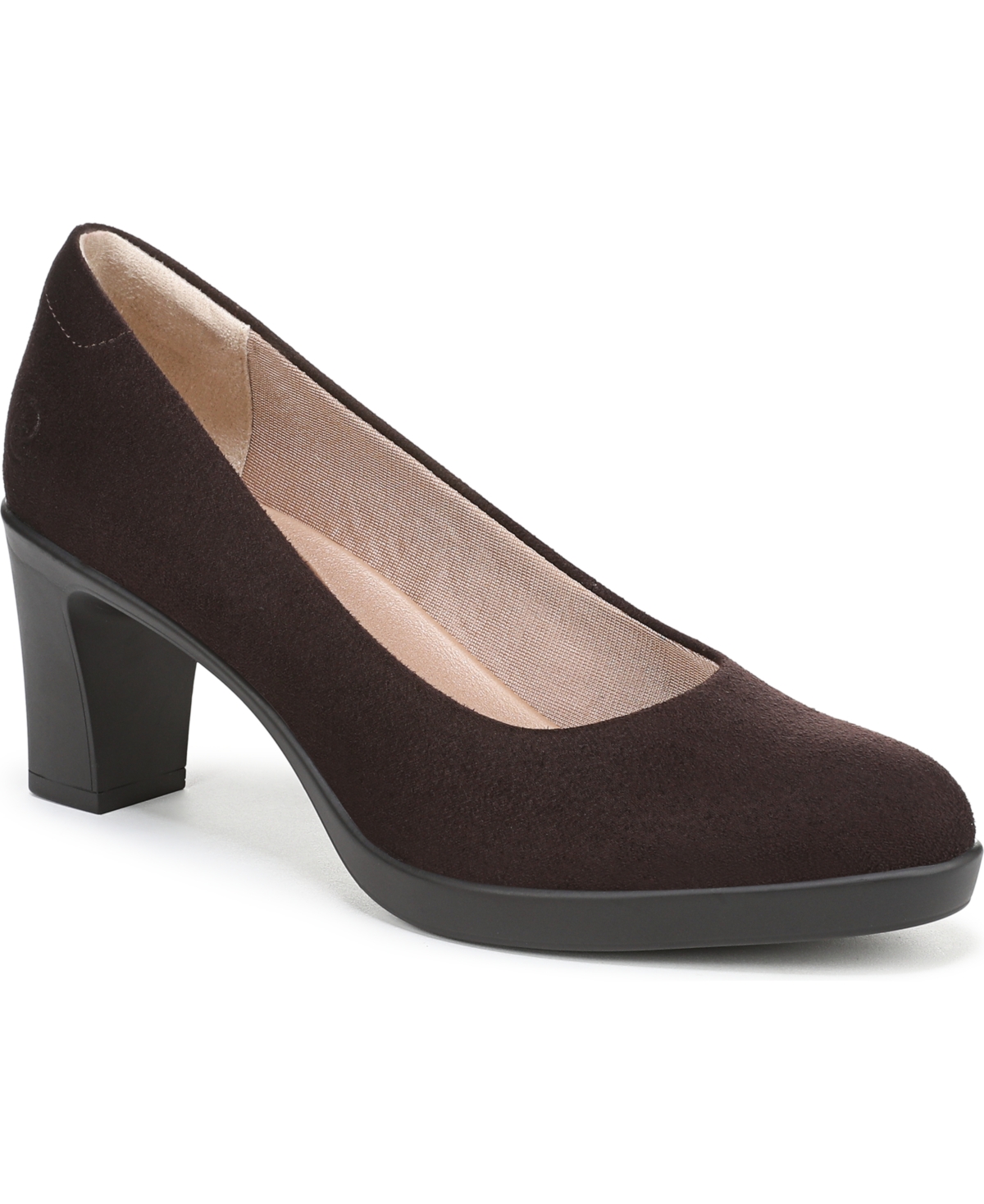 Women's Elevate Block Heel Dress Pumps - Black Houndstooth Fabric