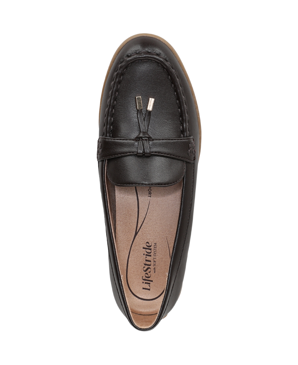 Lifestride Women's Malta 3 Round Toe Slip On Tassel Loafers In Brown