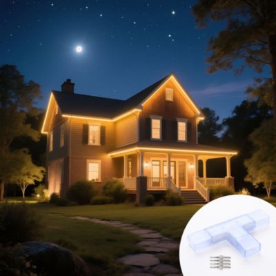 2 Pin Connectors Accessories T Shape w/ Pin 7x14mm RGB Neon Rope Light