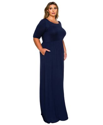 Plus Size Eva Pocket Maxi Dress