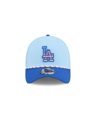 Men's Light Blue/Blue Los Angeles Dodgers 2025 Fourth of July 39THIRTY Flex Hat