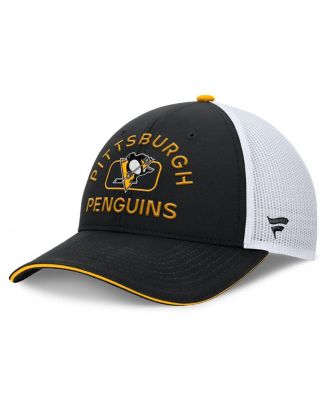 Fanatics - Men's Black/White Pittsburgh Penguins Authentic Pro Rink Trucker Hat