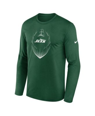 Men's Green New York Jets Icon Legend Performance Long Sleeve T-Shirt