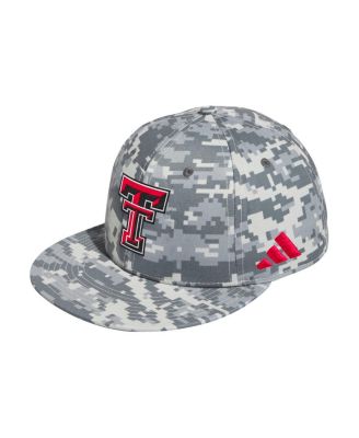 adidas - Men's Camo Texas Tech Red Raiders On-Field Fitted Baseball Hat