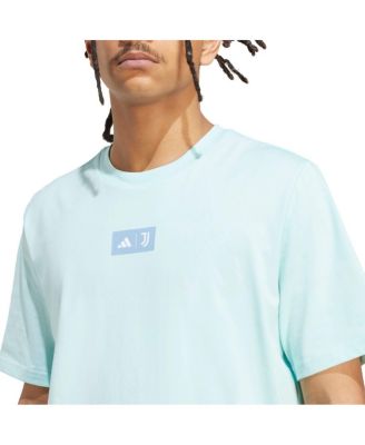 Men's Aqua Juventus Jersey Hook T-Shirt