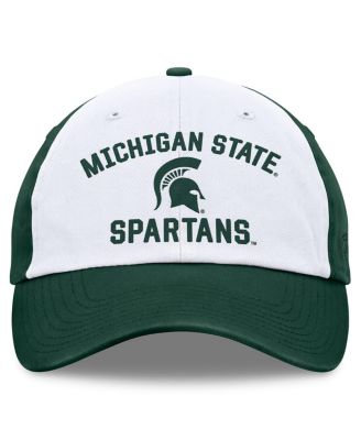 Men's White/Green Michigan State Spartans Heritage Weston Adjustable Hat