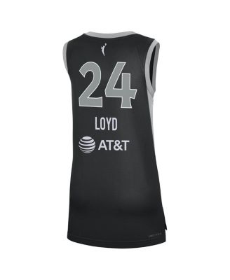Men's and Women's Jewell Loyd&nbsp;Black Las Vegas Aces Explorer Edition Victory Jersey
