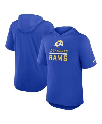 Nike - Men's Royal Los Angeles Rams Lockup Tri-Blend Hoodie T-Shirt