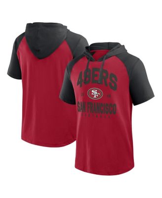 Logo Athletic - Men's Scarlet San Francisco 49ers Prime Hoodie T-Shirt