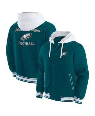 Fanatics - Men's Midnight Green Philadelphia Eagles Full-Snap Hoodie Jacket