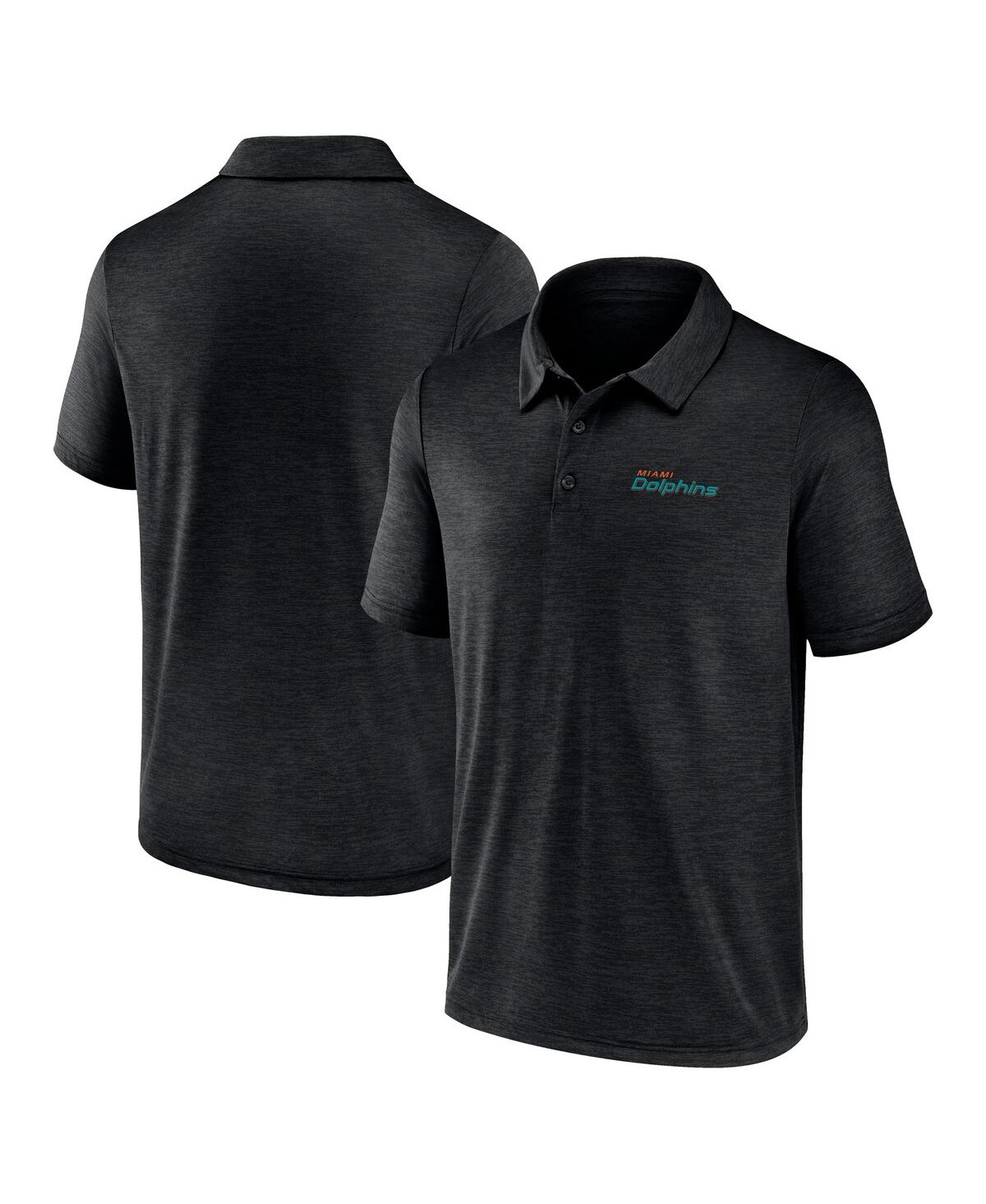 Men's Black Miami Dolphins Unstoppable Polo Shirt - Black