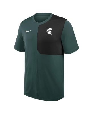Men's Green Michigan State Spartans 2025 Sideline UV Performance Coach T-Shirt