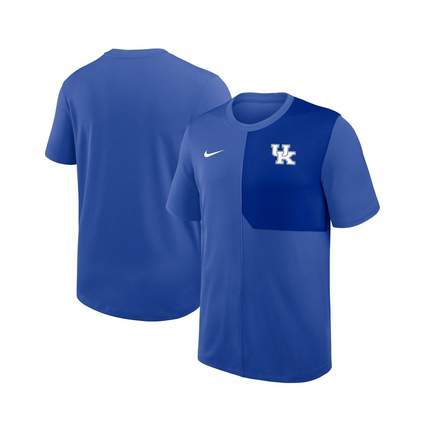 Мужская футболка Nike Royal Kentucky Wildcats 2025 Sideline UV Performance Coach — фото 1