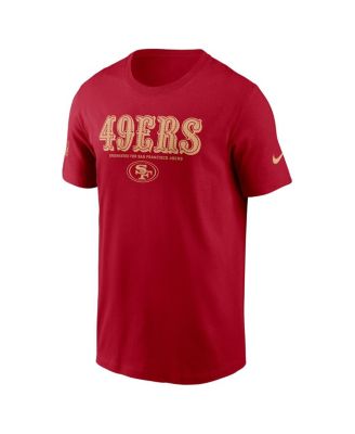 Men's Scarlet San Francisco 49ers Sideline Performance T-Shirt