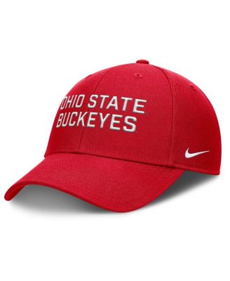 Nike - Men's Scarlet Ohio State Buckeyes Rise Practice Adjustable Hat
