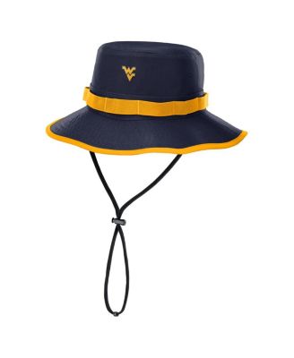 Nike - Men's Navy West Virginia Mountaineers 2025 Sideline Apex Boonie Performance Bucket Hat