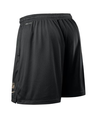 Men's Black New Orleans Saints Sideline Reversible Performance Shorts