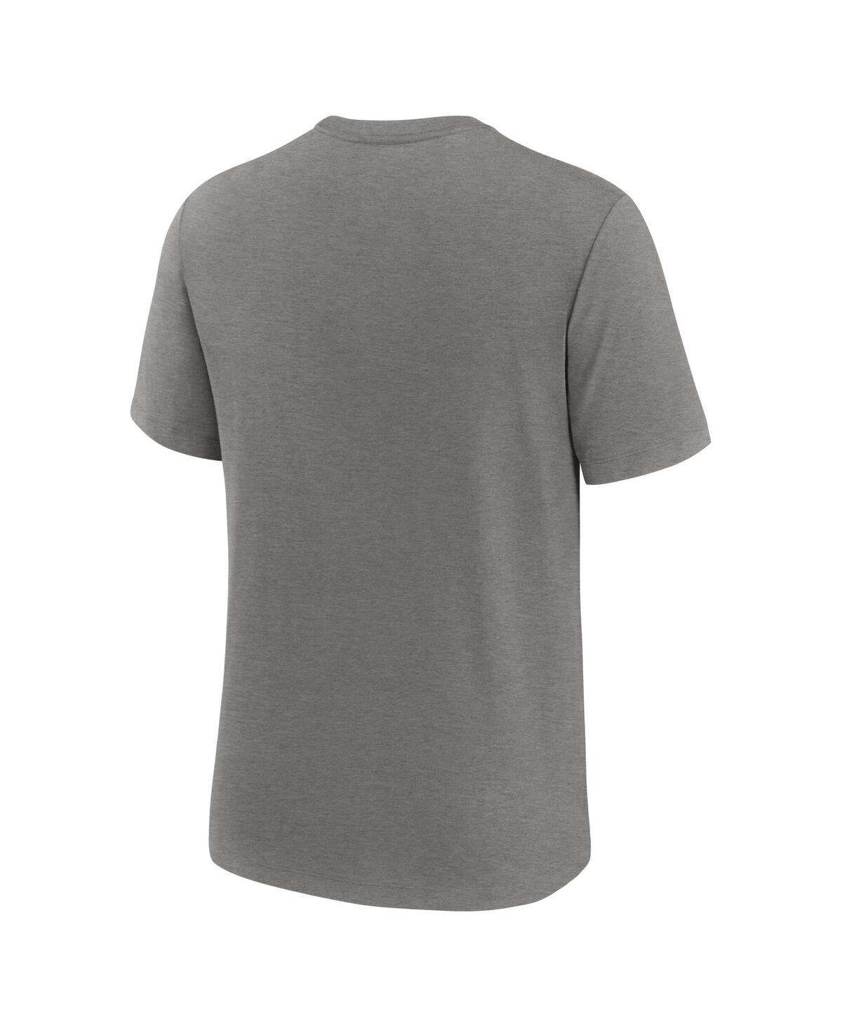 Nike Men's Heather Gray New York Yankees Local Hometown Tri-blend T-shirt In Gray