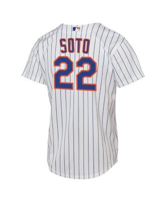 Big Boys and Girls Juan Soto White New York Mets Home Replica Jersey