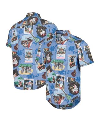 Reyn Spooner - Men's Blue Elvis Presley Elvis in Hawaii Tailored Button-Down Shirt