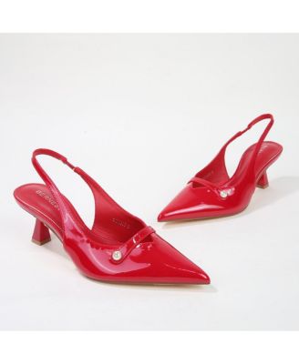 Caris Patent Slingback Pump