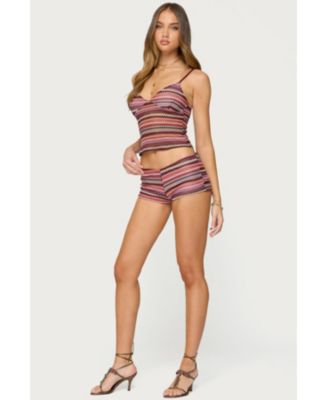 Women's Zigzag Stripe Shorts