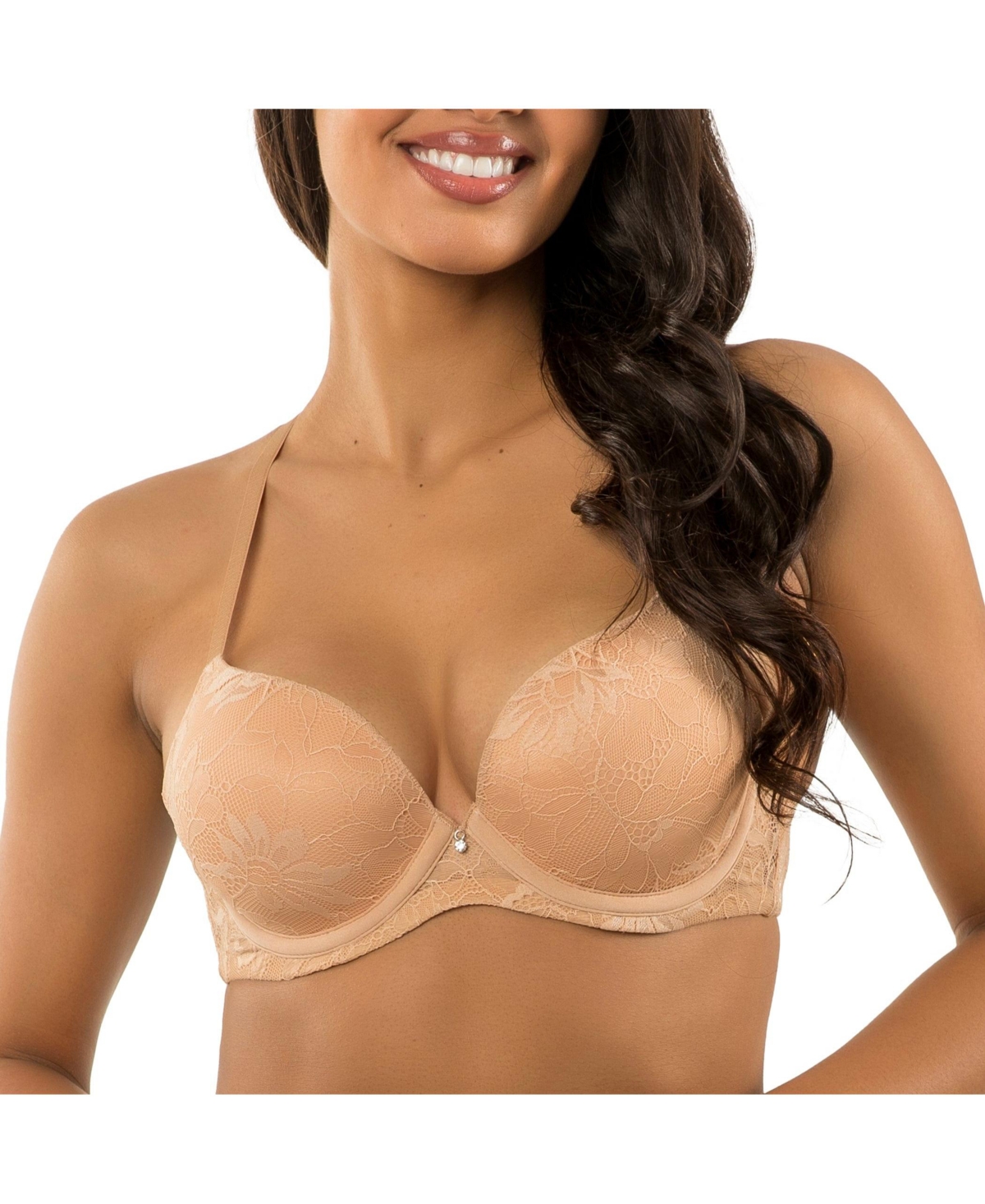 Women's Luxlacy Lace T-Shirt Bra, True Nude, 40H - True nude