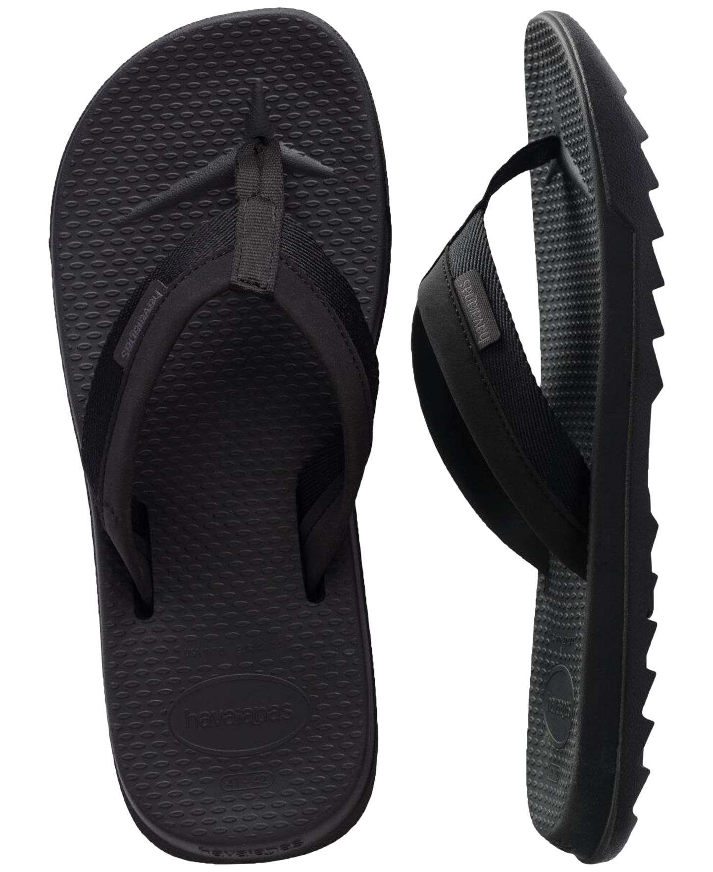 Мужские сандалии Havaianas Track Plus Flip-Flops, цвет: Чёрный — фото 5