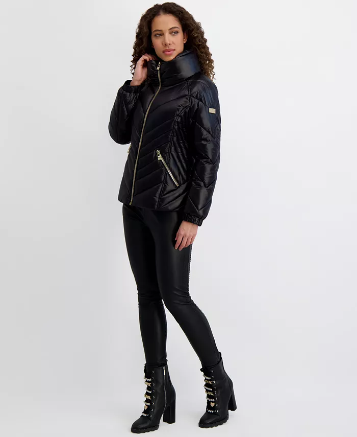 Women's Pillow-Collar Puffer Coat - thumbnail 4