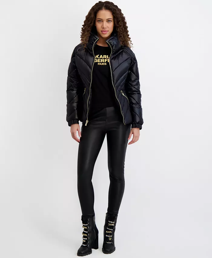 Women's Pillow-Collar Puffer Coat - thumbnail 2